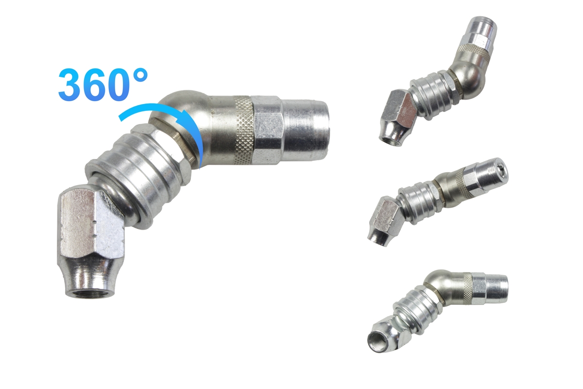 koncovka mazací hydraulická, tříčelisťová, otočná o 360° - Hlavní obrázek