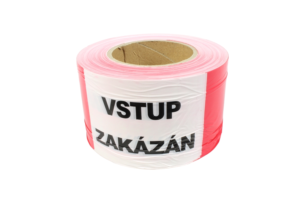 páska varovací červeno-bílá VSTUP ZAKÁZÁN, 250m - Hlavní obrázek