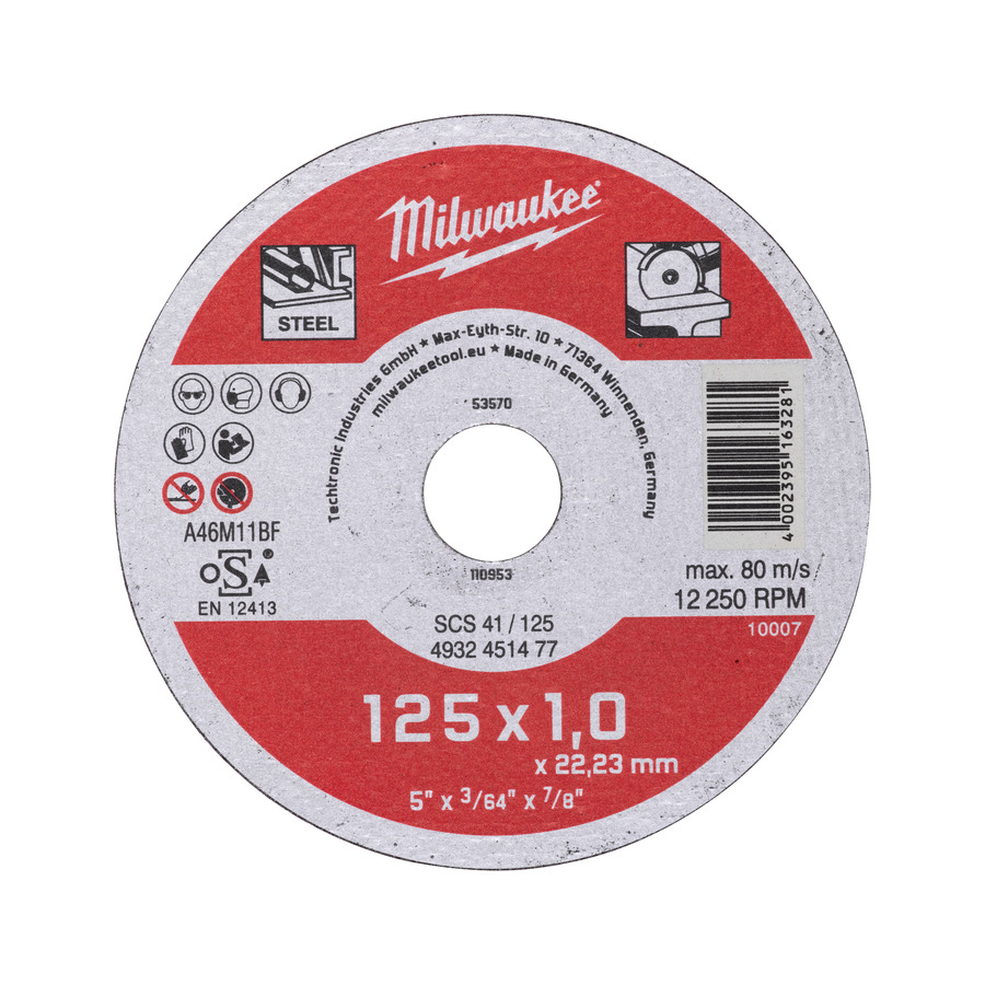 Řezný kotouč Contractor 125X1 - 1ks. - Hlavní obrázek
