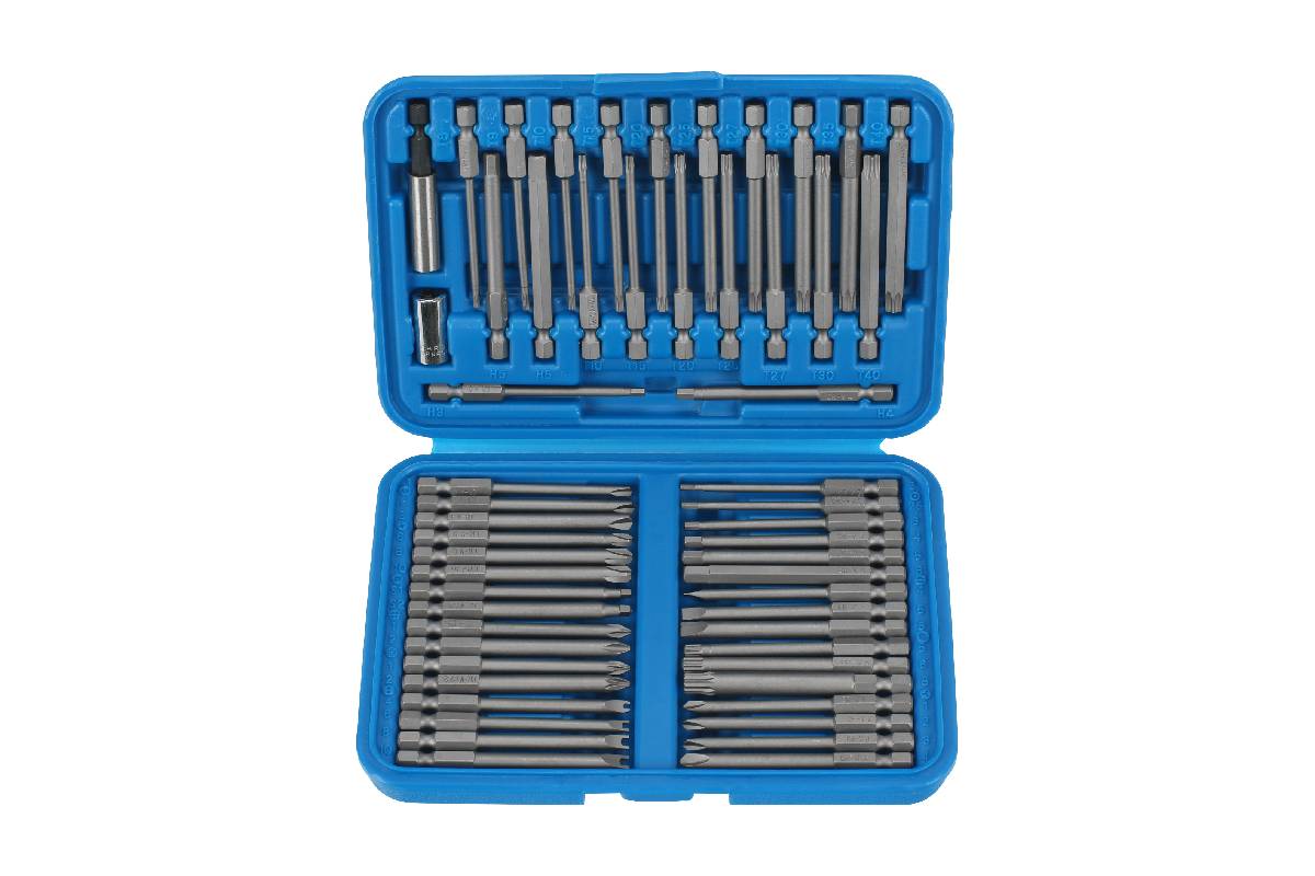 bity 1/4", PL - PH - PZ - Inbus - Torx - speciální, délka 75 mm, sada 55 dílů - Hlavní obrázek