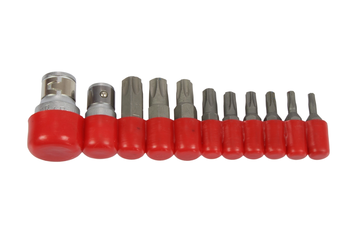 bity 1/4" - 5/16", Torx T10 - T50, vrtané, sada 11 dílů - Hlavní obrázek