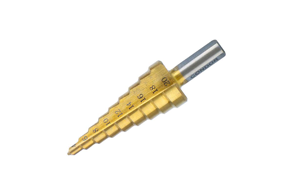 vrták stupňovitý HSS-TiN, průměr 4,0 - 20,0 mm - Hlavní obrázek