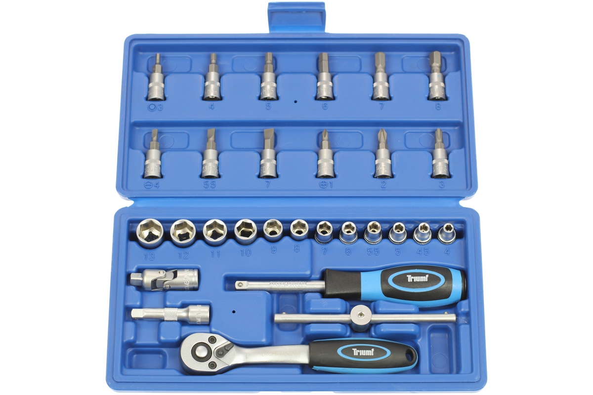 gola sada 1/4", 6ti hran 4,0 - 13,0 mm, 29 dílů - Hlavní obrázek