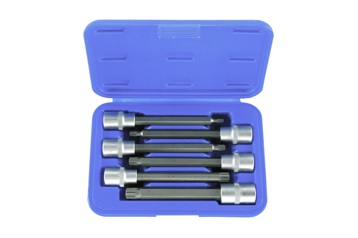 hlavice zástrčné 1/2", XZN M5 - M14, délka 140 mm, sada 6 dílů - Hlavní obrázek