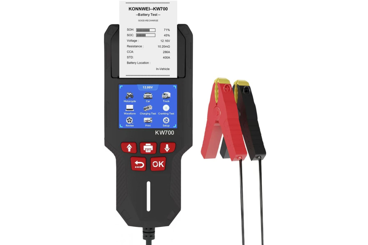 tester autobaterií,zátěžový, digitální s tiskárnou - Hlavní obrázek