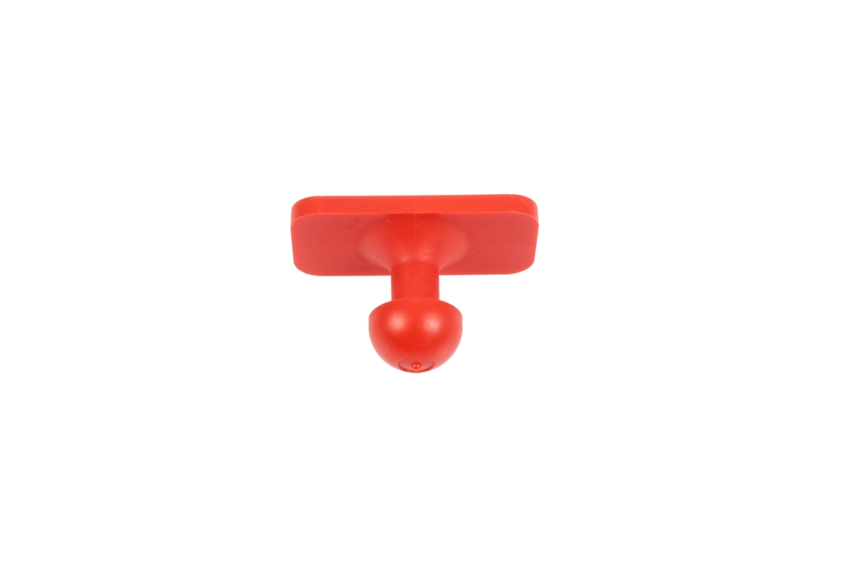 obdélník lepící "hříbek" 17x32 mm "Tiddy Tab" červený, 1ks - Hlavní obrázek