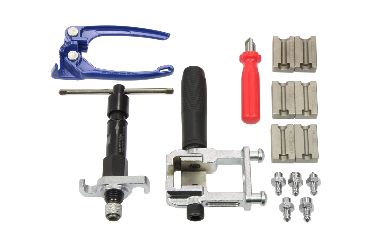 pertlovací souprava hydraulická pro trubky pr. 4,75 - 5,0 - 6,0 mm, s ohýbačkou trubek - doprovodný obrázek 1