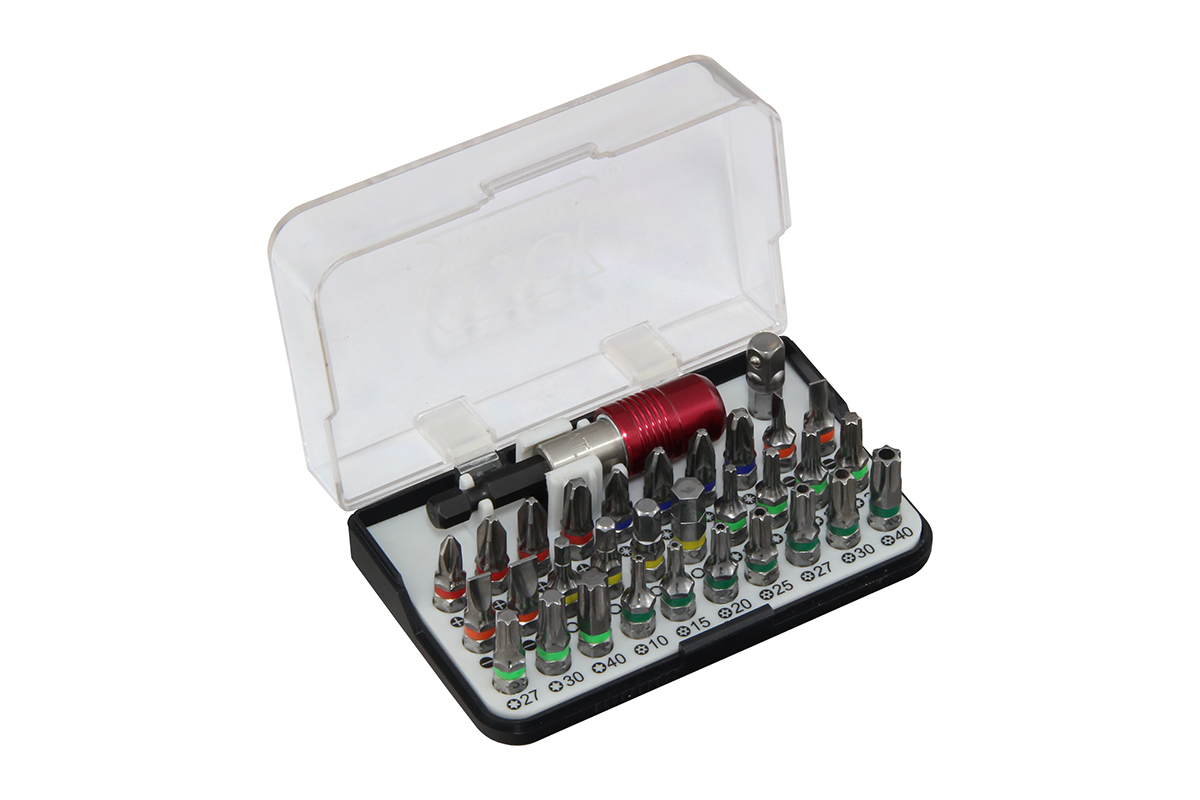 bity 1/4", PL - PH - PZ - Inbus - Torx, S2, sada 32 dílů - Hlavní obrázek