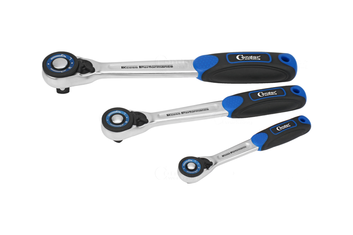 gola sada 1/4" - 3/8" - 1/2", 6ti hran 4 - 32 mm, klíče očkoploché ráčnové 8 - 19 mm, 215 dílů - doprovodný obrázek 1