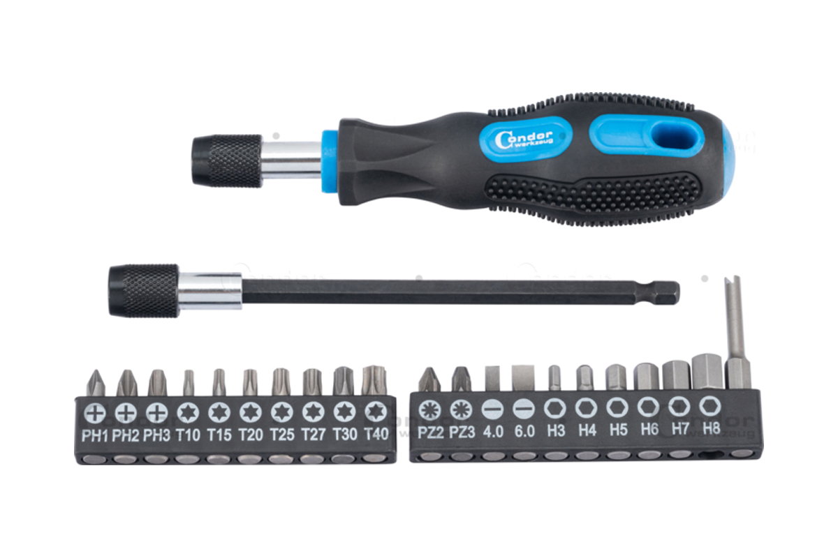 bity 1/4", šroubovák pro bity 1/4", sada 23 dílů - Hlavní obrázek