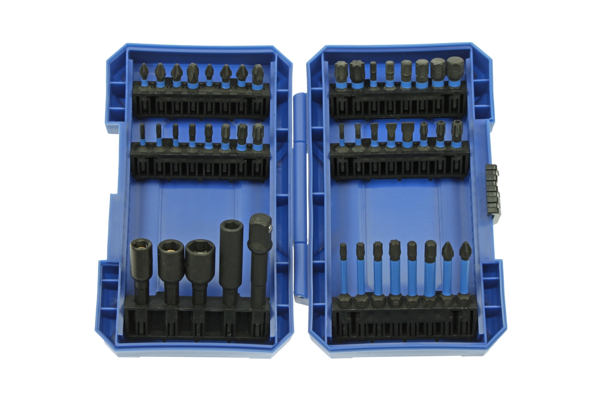 bity 1/4" úderové Impakt, PL -  PH - PZ - Imbus - Torx, sada 45 dílů - Hlavní obrázek