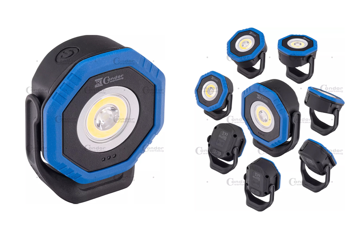 reflektor LED COB, akumulátorový 3,7 V / 2600 mAh, IP 65 - Hlavní obrázek