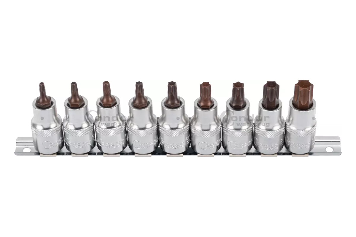 hlavice zástrčné 1/2", Torx T20 - 60, Xcess Performance, délka 55 mm, sada 9 dílů - Hlavní obrázek