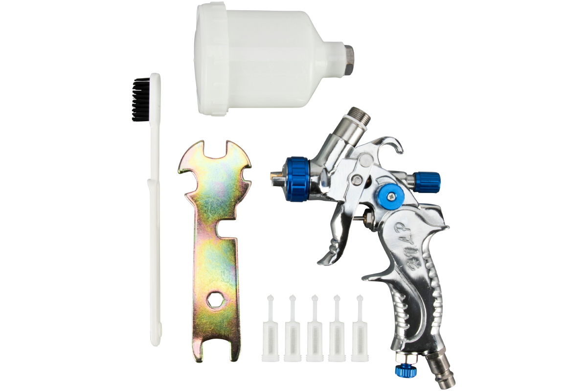 pistole stříkací HVLP, horní nádoba 120 ml, PROFI, tryska 0,8 mm - Hlavní obrázek
