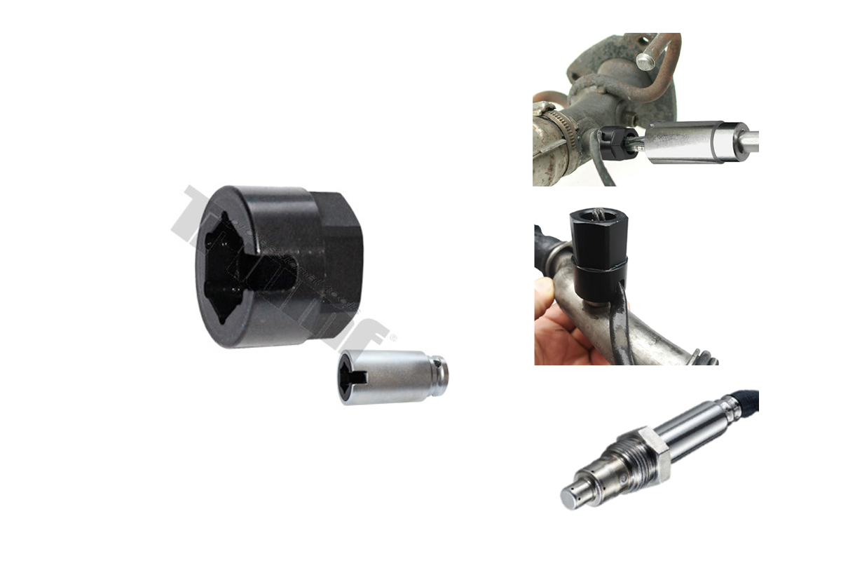 adaptér 6ti hran 13 mm, proříznutý, tvrzený, na lambda sondy a snímače, pro hlavici 100-07755 - Hlavní obrázek