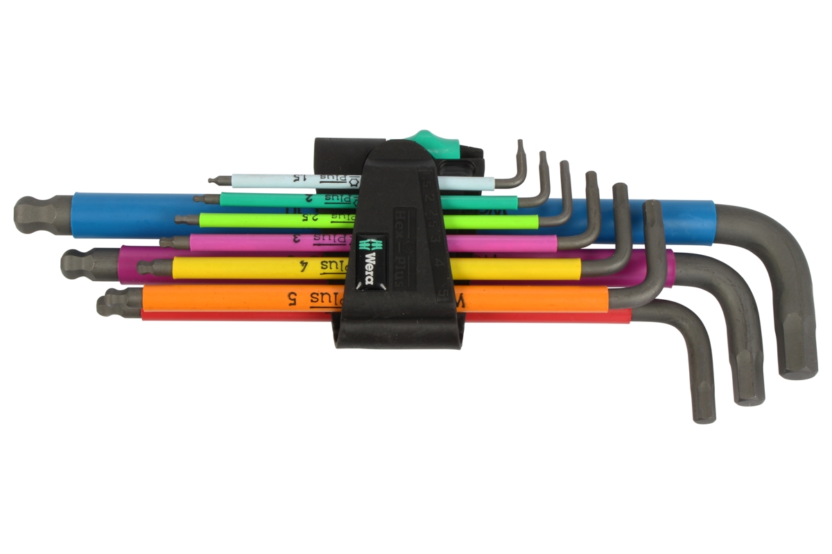 klíče zástrčné Inbus 1,5 - 10 mm, Multicolor, s koulí, sada 9 dílů ,950 SPKL/9 SMN - Hlavní obrázek