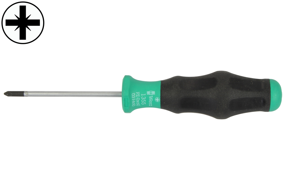 šroubovák křížový PZ2x100 mm, 6-ti hranný dřík, 1355SK - VÝPRODEJ - Hlavní obrázek
