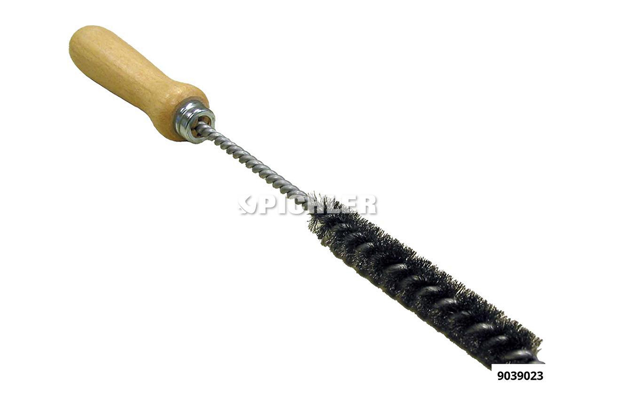 kartáč ocelový pr. 15x100 mm na čištění stěn hlavy v místě styku se vstřikem s rukojetí - Hlavní obrázek