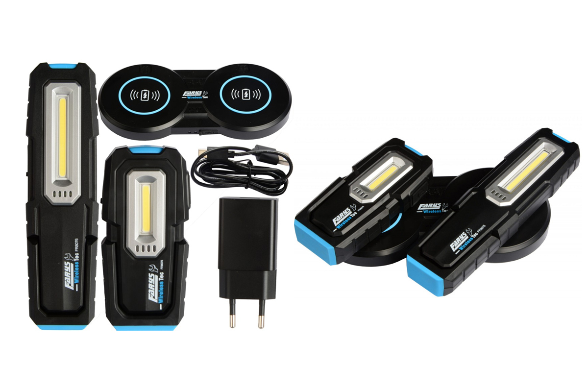 lampy montážní COB LED 3 W / 5 W, kloubové s magnetem, akumulátorové, sada 2 lampy - Hlavní obrázek