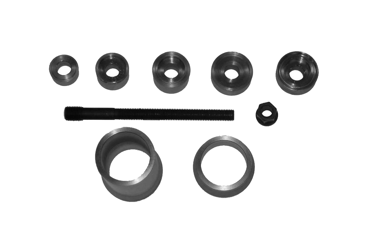 přípravky univerzální na pouzdra listových per (44-64 mm) nákladních vozů, pro hydr. píst max 32t - Hlavní obrázek