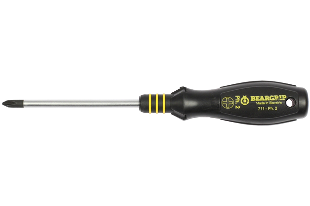 šroubovák křížový PH, jednokomponentní rukojeť, Beargrip 711 - Hlavní obrázek