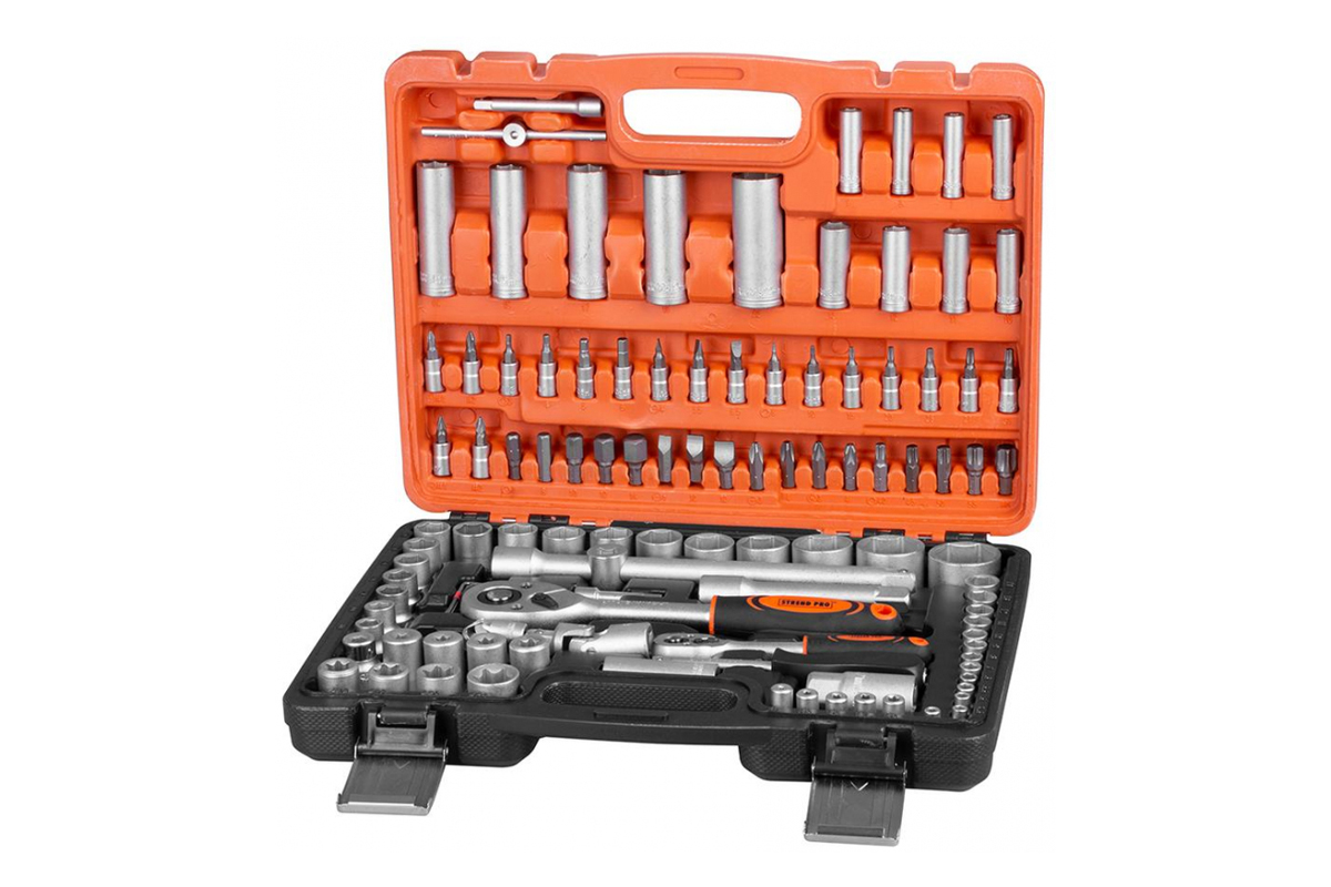 gola sada 1/4" + 1/2", 6ti hran 4 - 32 mm, 108 dílů - Hlavní obrázek