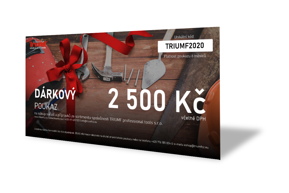 Dárkový poukaz v hodnotě 2 500 Kč včetně DPH - Hlavní obrázek