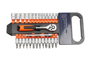 Gola sada 1/4", 6ti hran 4 - 13 mm, v pořadači, 28 dílů - produktové foto
