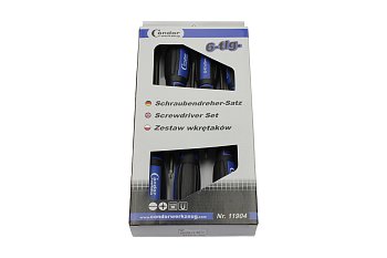 Šroubováky ploché PL3 - PL8, křížové PZ1 - PZ2, sada 6 dílů - produktové foto