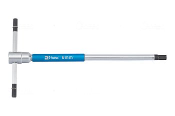 Klíč zástrčný Inbus 2,5 x 125 mm, přestavitelná T-rukojeť a kluzná rukojeť - produktové foto