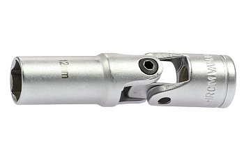Hlavice nástrčná 3/8", 6ti hran 8 mm, délka 72 mm, výkyvná, na žhavící svíčky - produktové foto