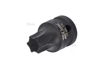 Hlavice zástrčná 1/2", Torx T30 x 40 mm, tvrzená - produktové foto