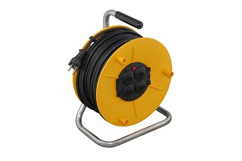 Kabel prodlužovací HOBBY 20 m, guma, 4 zásuvky, na bubnu, H05RR-F3G1,5, 230V - produktové foto