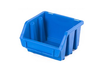Box plastový Ergobox 1 pro závěsné lišty, modrý, rozměr 116 x 112 x 75 mm - produktové foto