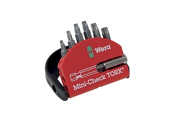 Bity 1/4" torx v pořadači,s magnickým prodloužením, sada 7 dílů - produktové foto