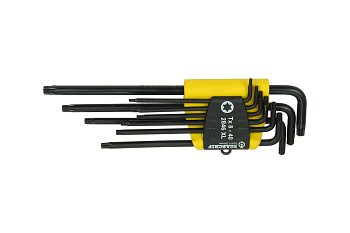 Klíče zástrčné Torx T8 - T40,  extra dlouhé, sada 9 dílů, 2846 XL - produktové foto