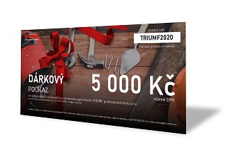 Dárkový poukaz v hodnotě 5 000 Kč včetně DPH - produktové foto